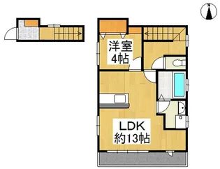 アフルエント大島 B棟【2階】の間取り