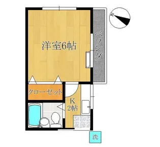 ツルタハイツ【2階】の間取り