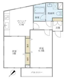 WELL House 東大井【1階】の間取り