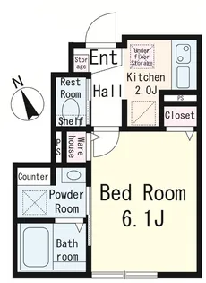 メローン【1階】の間取り