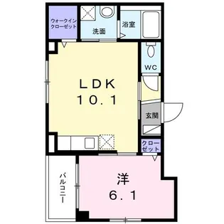 コンソラーレ石川町【4階】の間取り