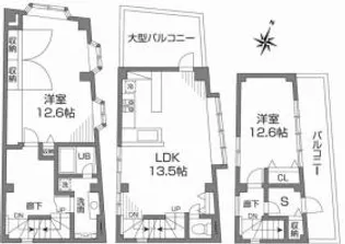 AXIS成城の間取り