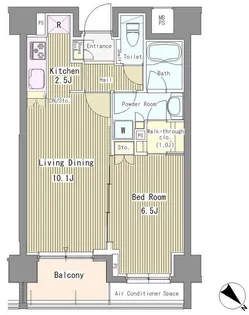 リベルテ月島【10階】の間取り