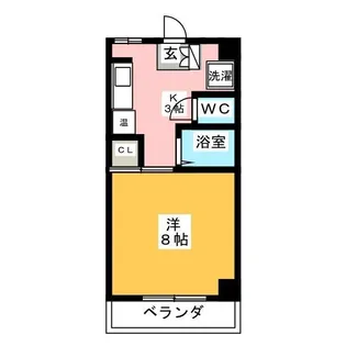 サンシティ林【2階】の間取り