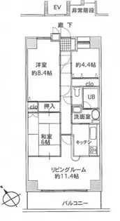 ハウスバーンフリート弐番館【4階】の間取り