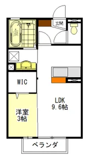 コーポN C【2階】の間取り