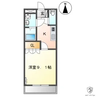 ディア コート A【1階】の間取り