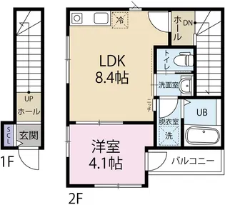 カーサ・マラビーリャ・湘南【2階】の間取り