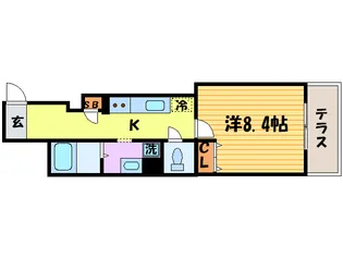 アムールグランデ嵐山【1階】の間取り