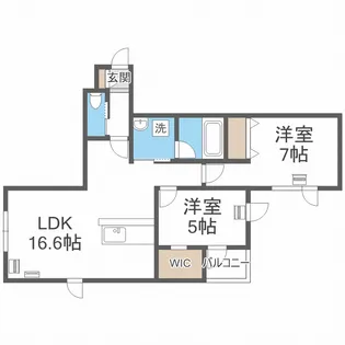 レギア発寒【2階】の間取り