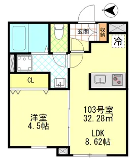 CFジオーレ大師東門前【1階】の間取り