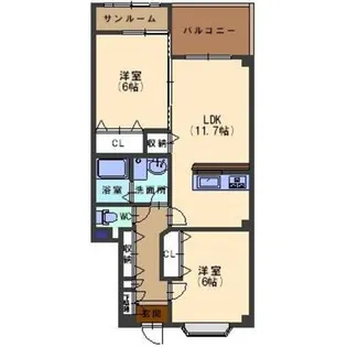 ウィルI【1階】の間取り