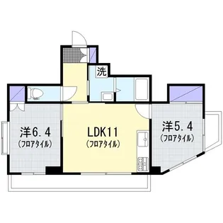 ベルーガ横浜【3階】の間取り