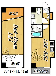 オルハレ1【4階】の間取り