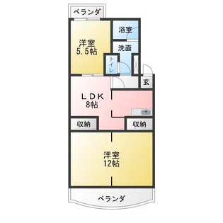 セゾン徳重【3階】の間取り