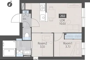 Nerima calme【1階】の間取り