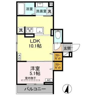 セレスティア上十条【2階】の間取り