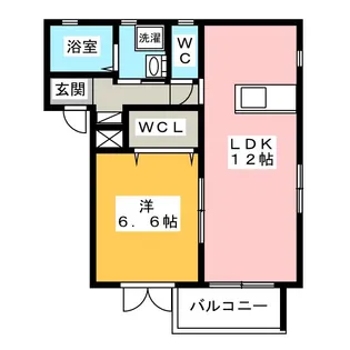 Clover葉月【1階】の間取り