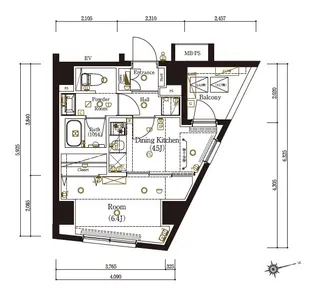 マーロ弘明寺【4階】の間取り