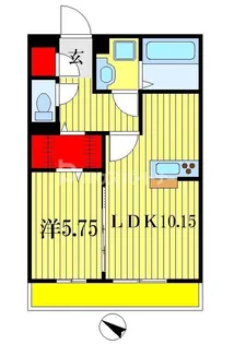 エスト フェルム【1階】の間取り