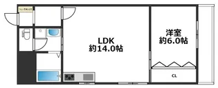 ハイツニュータカトリ【2階】の間取り