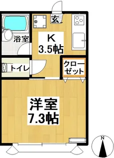 アスコットホーム【1階】の間取り