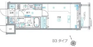 ZOOM恵比寿【7階】の間取り