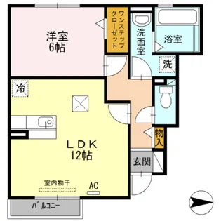 アヴァンセ城山【1階】の間取り