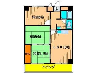 カルム東豊中【3階】の間取り