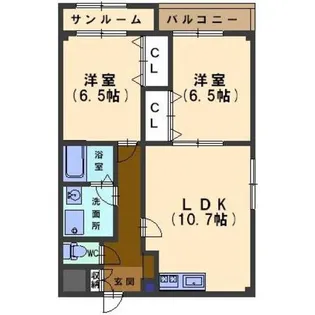 グランヴィア駅西【1階】の間取り
