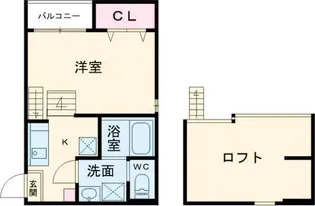 メルヴェーユ蛍池【1階】の間取り