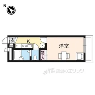 レオパレスサントネ【1階】の間取り