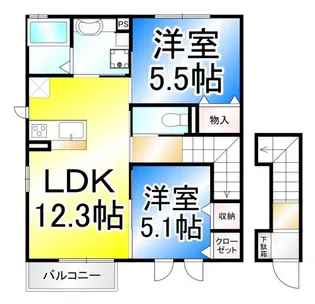 レジデンス・フラワー【2階】の間取り