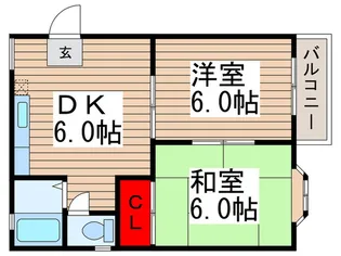 メゾン若狭【1階】の間取り