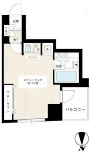 カスタリア新宿御苑【5階】の間取り