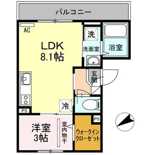 レジデンス木の実小路【3階】の間取り