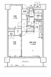 アンピール県庁駅前【4階】の間取り