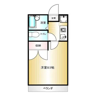 あさひスカイハイツ【3階】の間取り