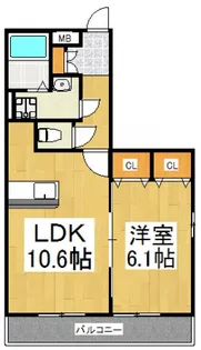 カロッテ【3階】の間取り