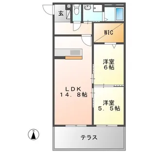 ハートフル・ゴリオン2【1階】の間取り