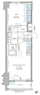 パークアクシス文京本郷【2階】の間取り