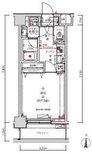 エルフォルテ赤羽【1階】の間取り