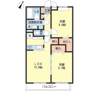 Magnolia【2階】の間取り