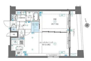 ZOOM渋谷富ヶ谷【14階】の間取り