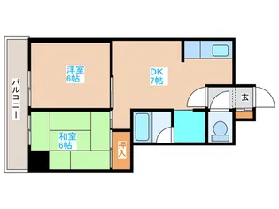 ラフォ-レ山鼻【6階】の間取り