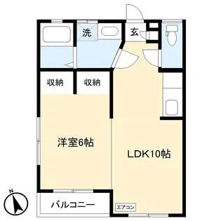 グリーンアイ【1階】の間取り