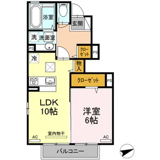 プリモ パッソ【1階】の間取り