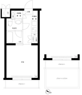 ルーブル笹塚弐番館【1階】の間取り