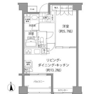 エーデル練馬【4階】の間取り