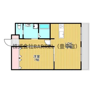 ハイツジロー【3階】の間取り